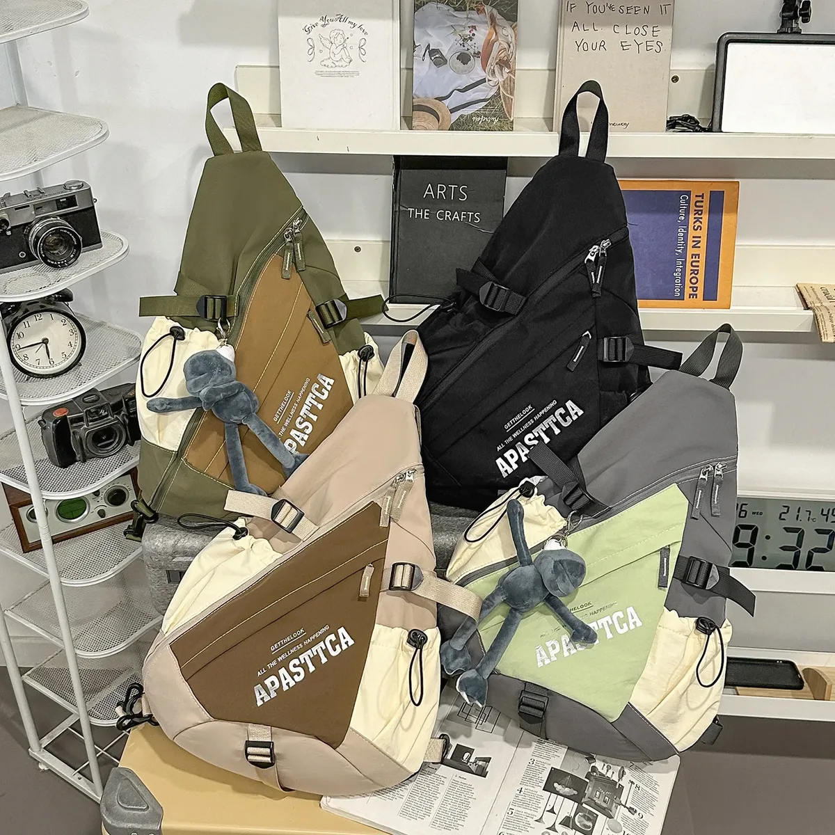 sac à dos de voyage et de camping en plein air, sac tactique multifonctionnel imperméable, sac bandoulière de moto, sac de poitrine de sport grande capacité