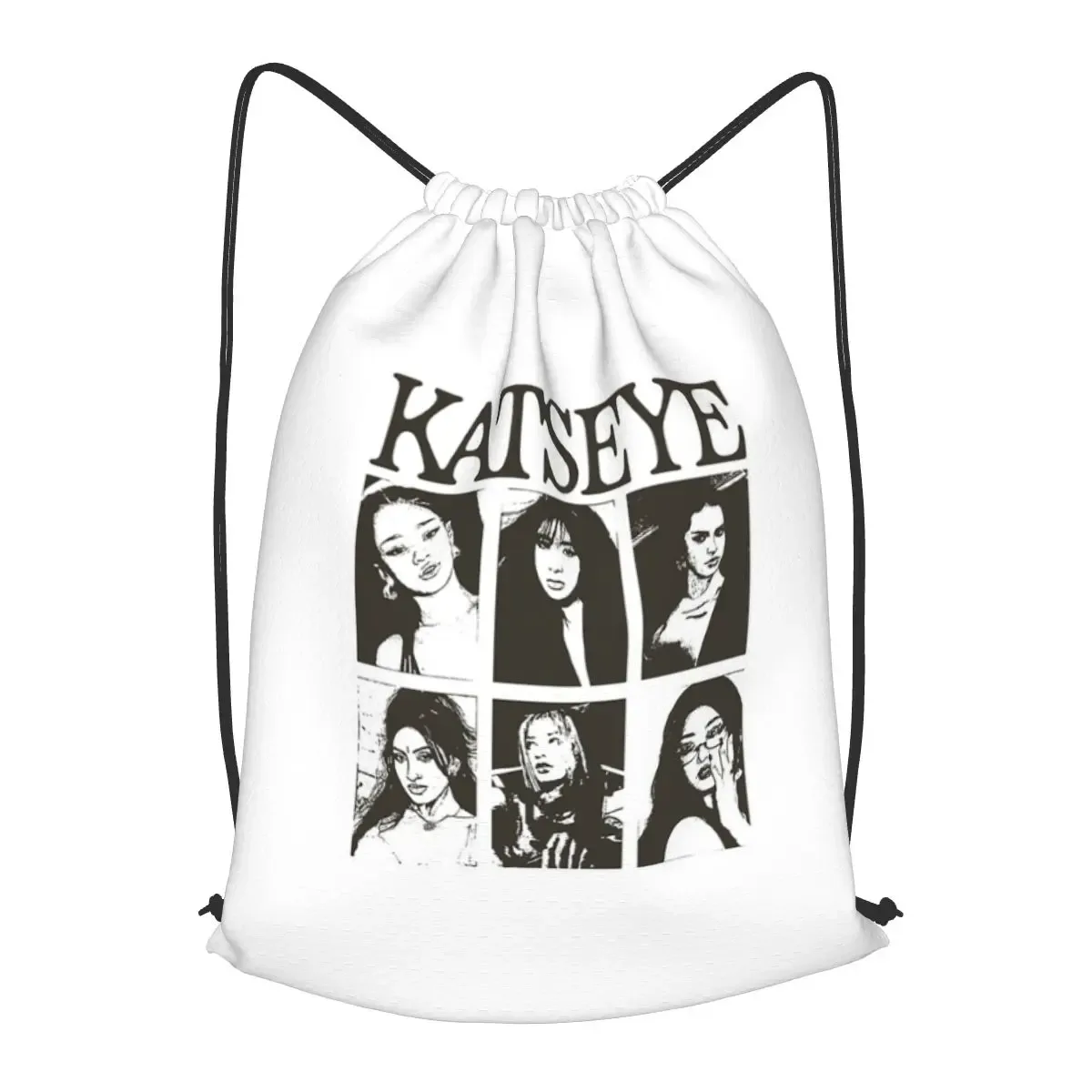 sacs à dos katseye eyekon kpop pour fans, sacs à cordon décontractés, sacs de sport, sacs à livres pour les voyages et l'école