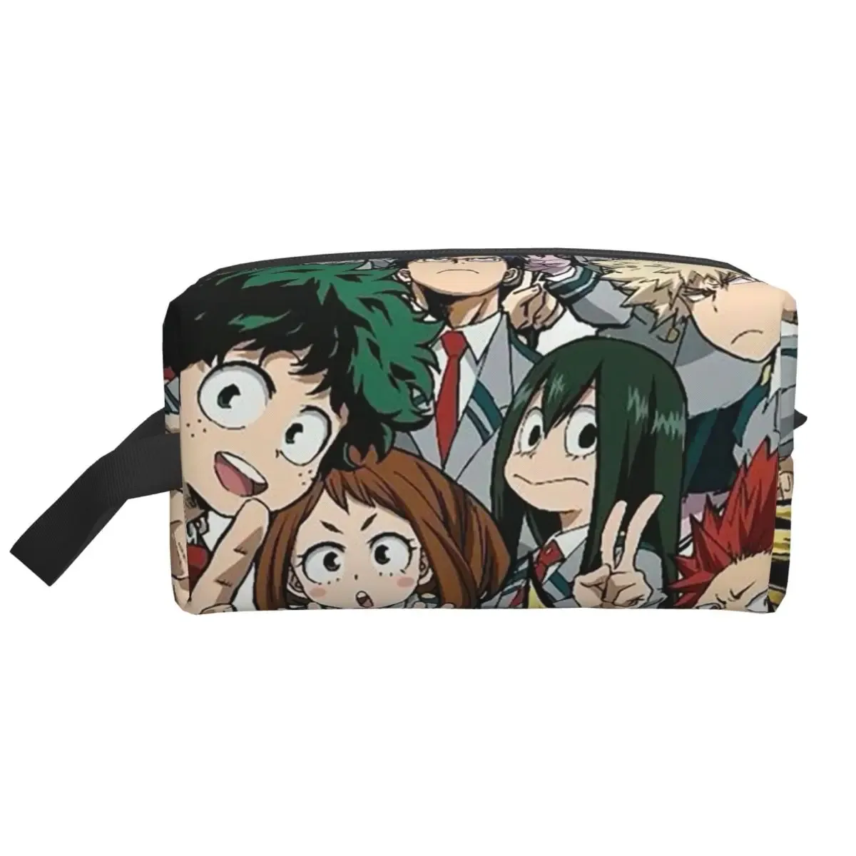 my hero academia – trousse de maquillage, organisateur de cosmétiques, trousse de toilette, trousse à cosmétiques pour femmes, trousse de beauté de voyage, trousse à crayons