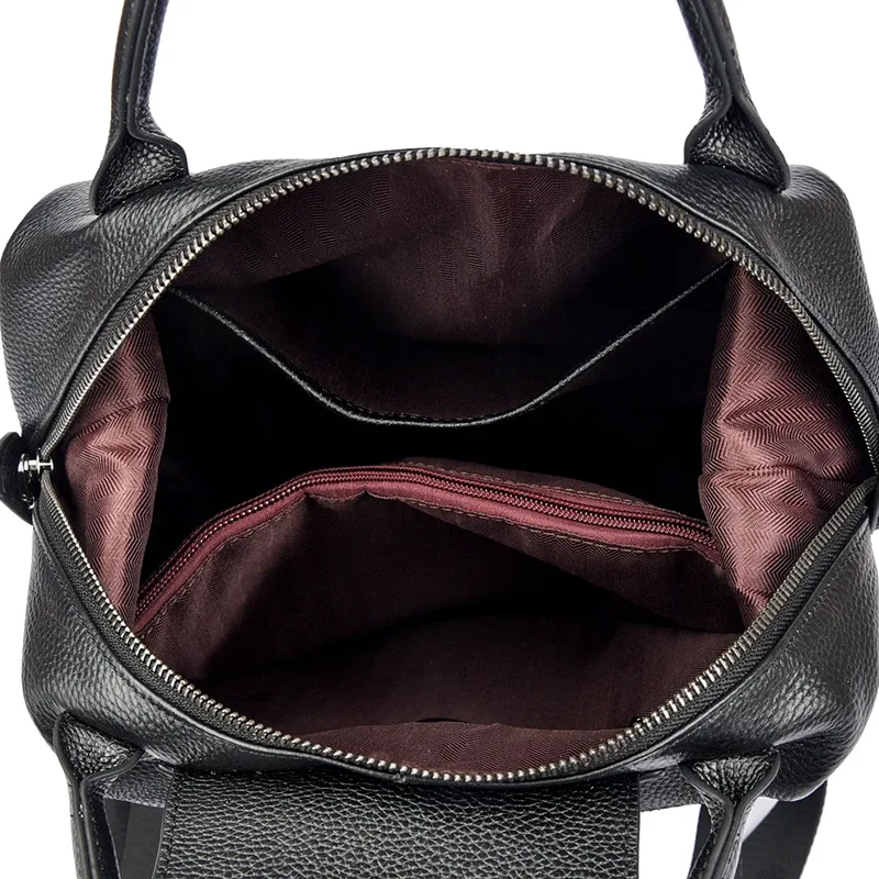 sac à dos pour femmes en cuir de vache véritable à 100%, grande capacité, sac à dos d'école, sac de voyage décontracté pour femmes, sacs à dos pour filles