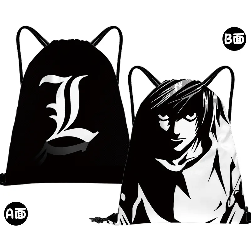 anime card captor sakura sling shopping bags, proximité wstring, double shoulder backpack