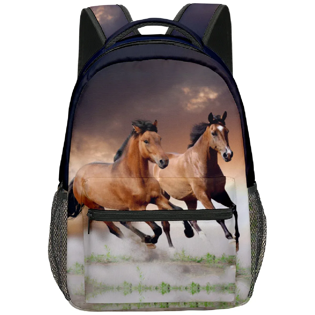 chimpopméthanol-sac à dos étanche pour étudiant, sac à dos pour ordinateur portable, impression 3d, oxford, cheval, licorne, voyage, garçons, filles, nouveauté