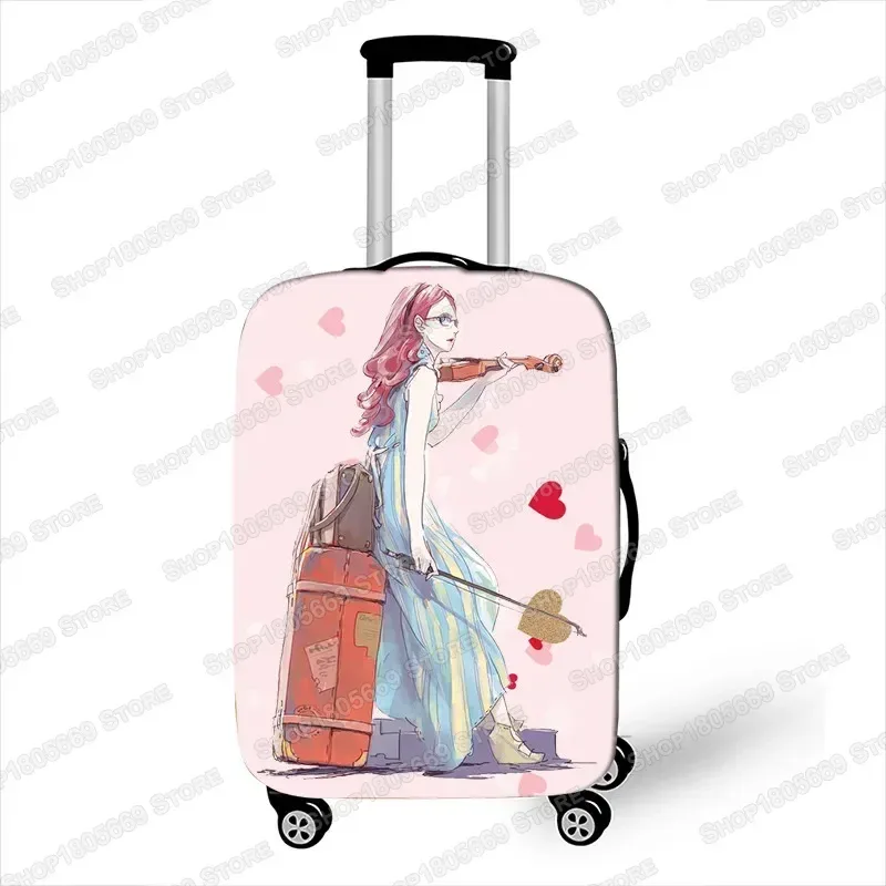 juste de bagage imprimée dessin animé pour filles, super spinal, accessoires de voyage, valise trolley, housses de protection de bagages, housse de valise anti-poussière