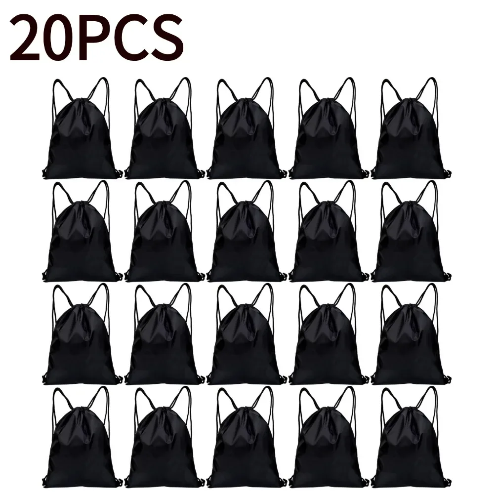 sac de rangement en nylon imperméable avec cordon de serrage, sac multifonctionnel, sac de voyage durable pour chaussures, sous-vêtements, sport et voyage