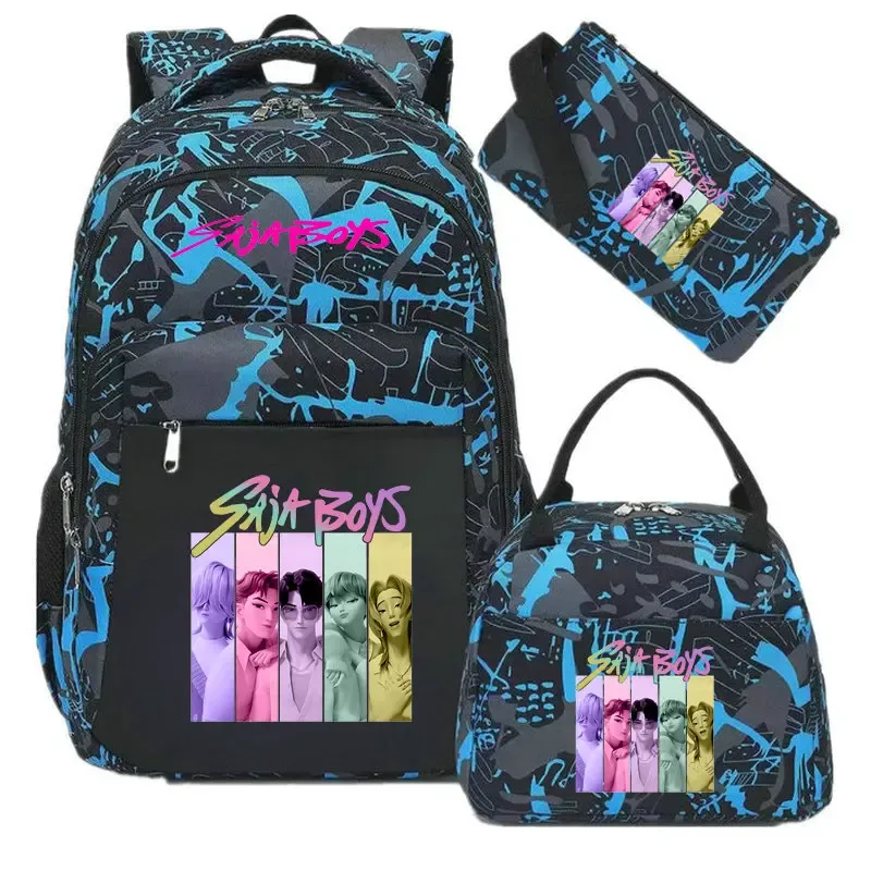 sacs d'école décontractés kpop demon hunter pour garçons et filles, sac à dos étanche de grande capacité pour ordinateur portable, sac à dos de voyage mochilas
