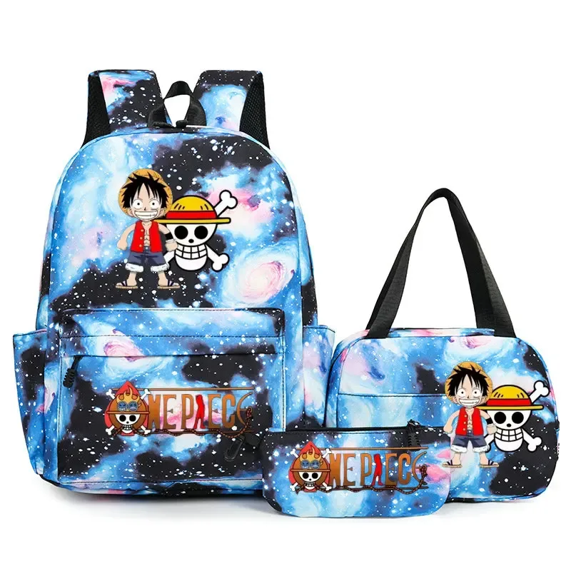 sacs à dos one piece pour étudiants, sacs d'école pour adolescents, hommes et femmes, sac fourre-tout, pochette, sacs à dos en nylon, sacs de voyage