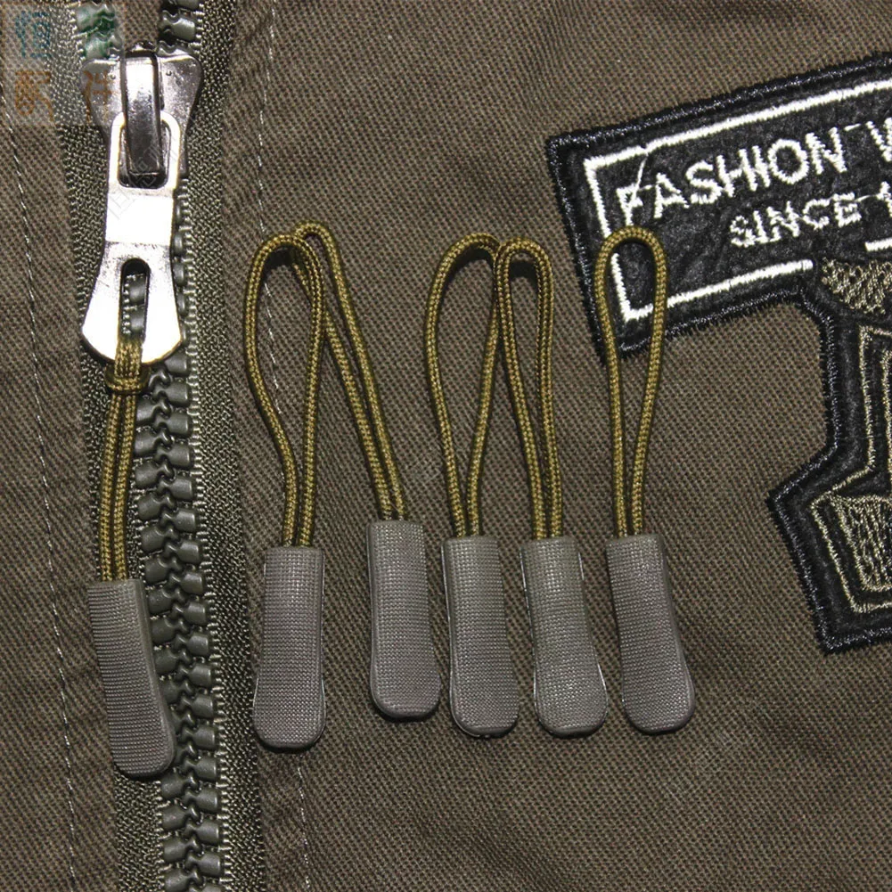 tirette de fermeture éclair, cordon de fermeture éclair, fermeture éclair, fermeture éclair, tête de remplacement, fixation de boucle, valise, vêtements, 1 pièce/lot