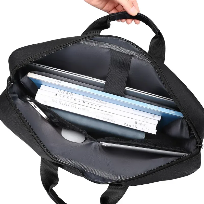 sac pour ordinateur portable 15,6-17,3 pouces, mallette d'affaires, sac à bandoulière pour hommes, bandoulière réglable, adapté aux déplacements quotidiens