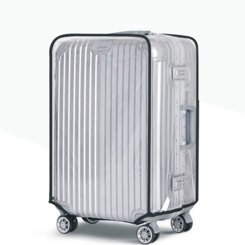 housse de bagage en pvc transparent housse de valise trolley housse étanche et anti-poussière accessoires de voyage housse de valise
