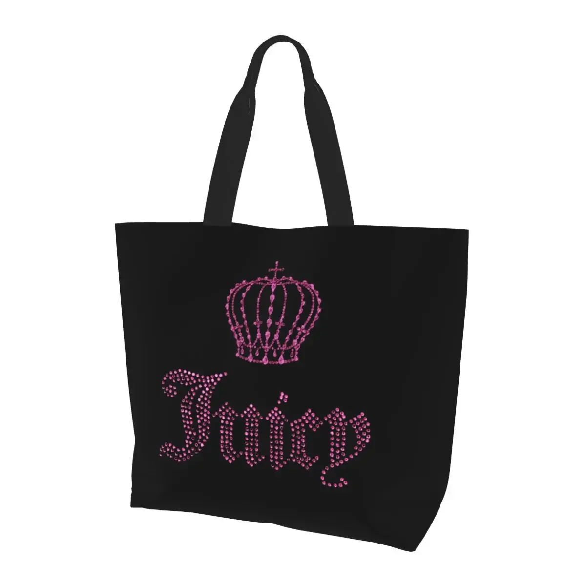 sac fourre-tout classique juicy couture en toile, grande capacité, sac à bandoulière, sac de courses pour femmes
