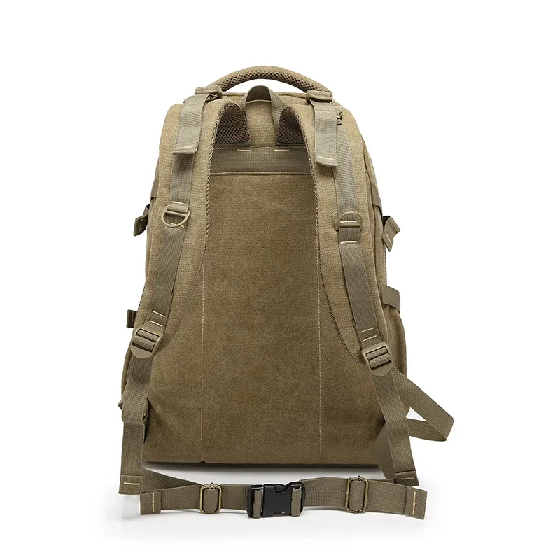 sac à dos vintage en toile pour ordinateur portable, 17.3/15.6 pouces, avec fermeture éclair, pour voyage, cartable d'école