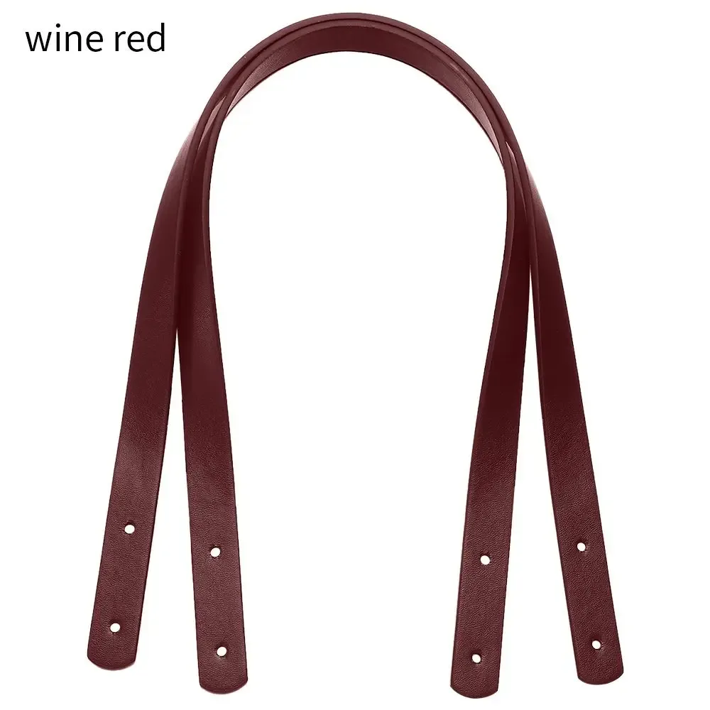 lot de 2 poignées de sac en cuir pu détachables, bandes de sac à main, bandes de sac à bandoulière, poignées de boîte cadeau avec rivets