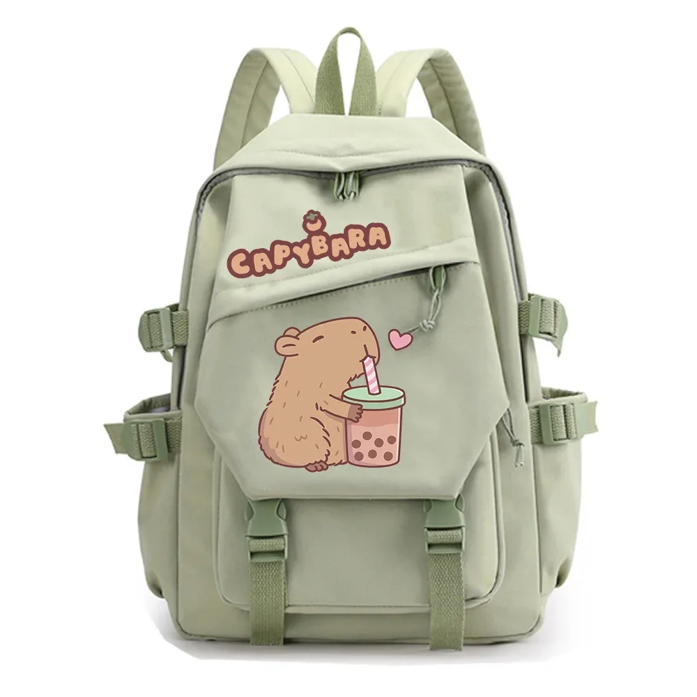 nouveau sac à dos capybara pour la saison de rentrée scolaire, unisexe, pour étudiants, voyage, étude, sac à dos scolaire à double bretelle