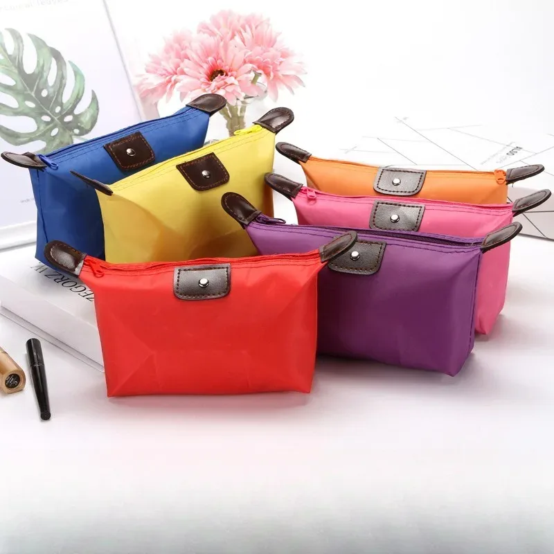 Sac à cosmétiques imperméable et coloré pour femmes, sacs de rangement de voyage, mini sacs de toilette mignons, sacs de maquillage portables