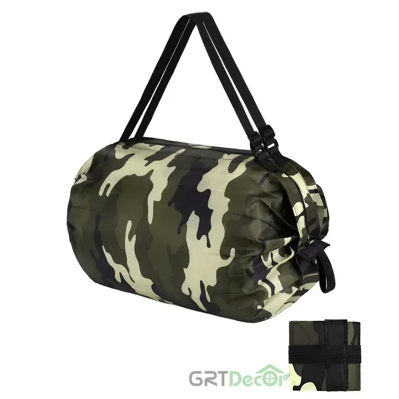 sac de shopping pliable pour femmes, fourre-tout de grande capacité, organisateurs de voyage en nylon, sacs de shopping portables à fermeture éclair pour marché