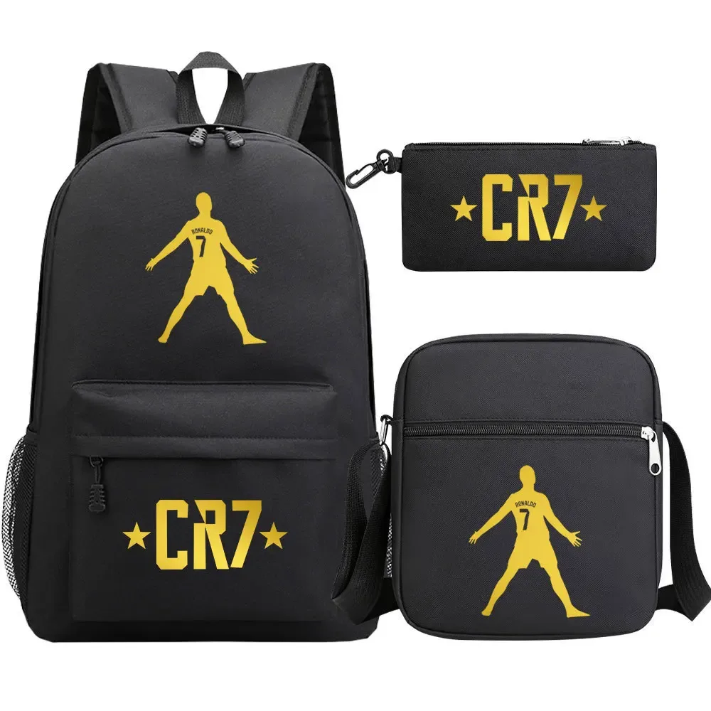 sac à dos imprimé cr7, sac à dos de sport, de football, décontracté, pour femmes et hommes, sacs d'école pour ordinateur portable, sacs d'école harajuku, sacs de voyage pour femmes et hommes