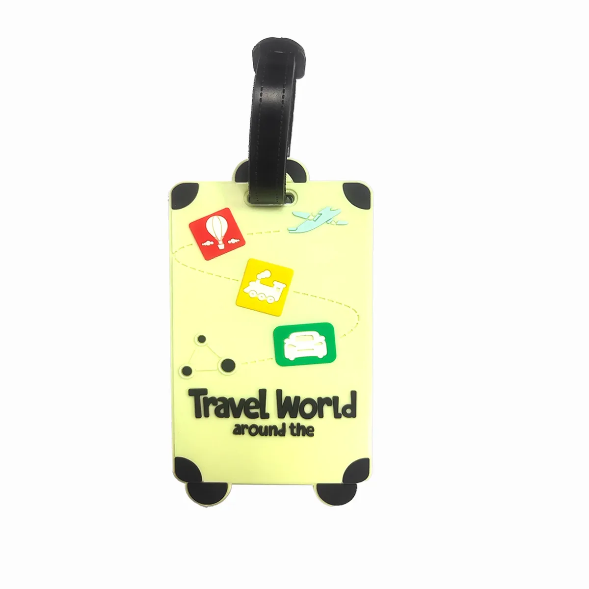 nouvelle étiquette de bagage mignonne étiquette de valise nom id adresse étiquette pvc carte d'embarquement étiquettes de voyage étiquettes de bagage accessoires de voyage de vacances