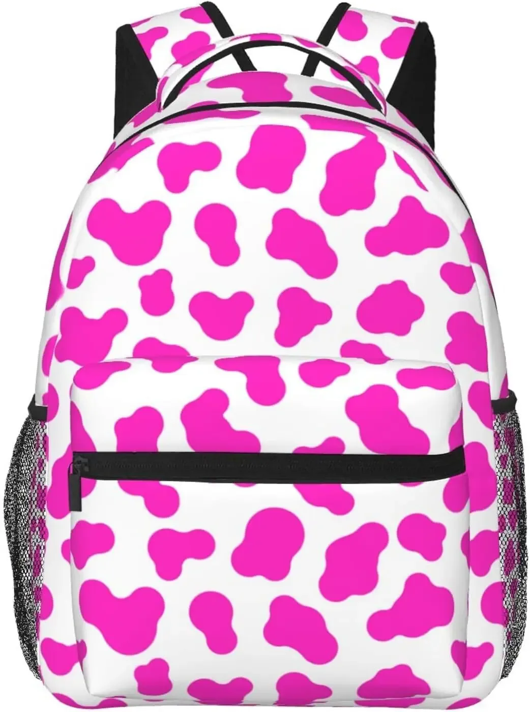 sac à dos imprimé vache violette, sacs pour ordinateur portable de grande capacité, sac de voyage de travail, accessoires college vache violette