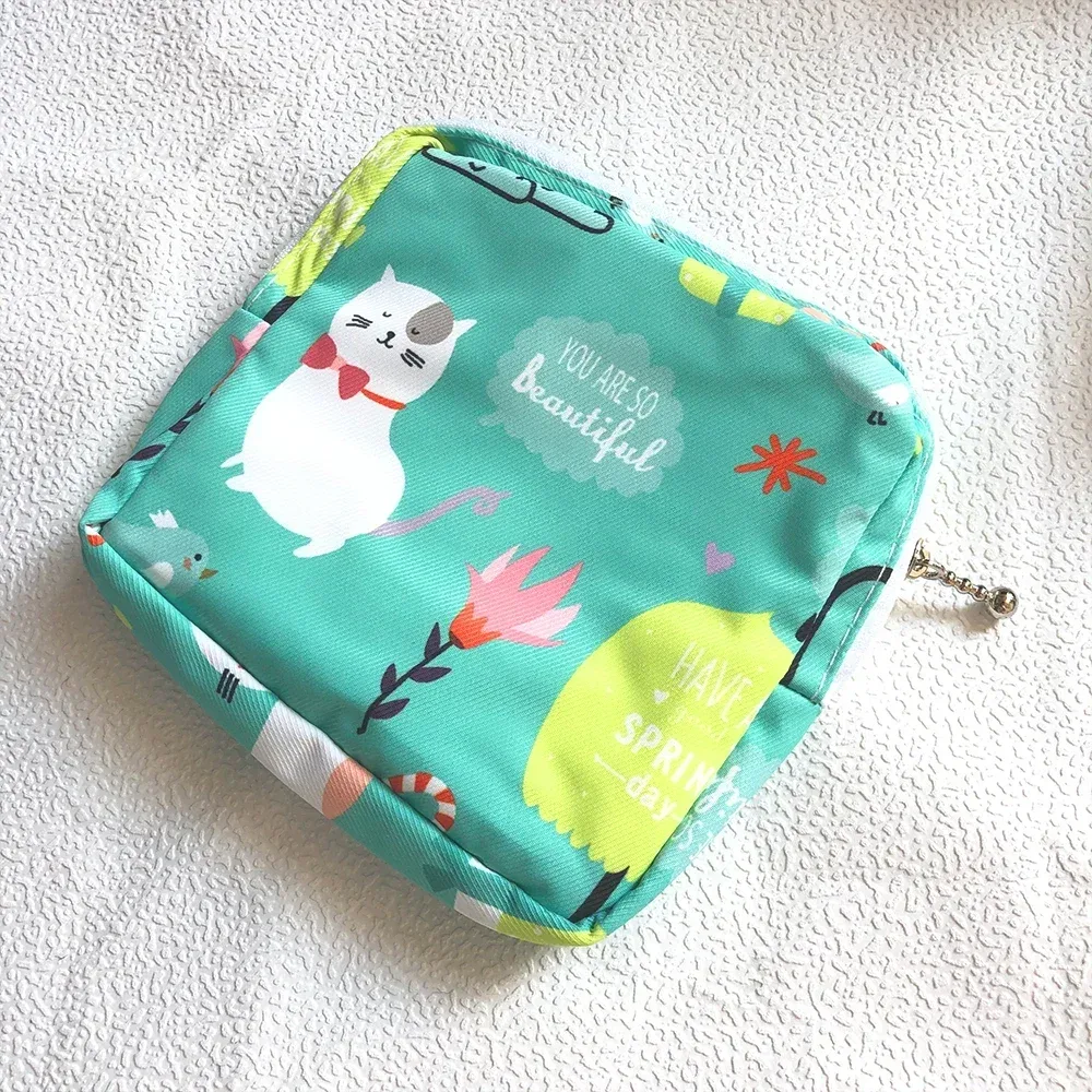 ensemble de petits sacs à cosmétiques pour femmes, mini serviettes hygiéniques à fermeture éclair pour filles, sacs de maquillage pour rouge à lèvres, pochette de rangement pour écouteurs et pièces de monnaie