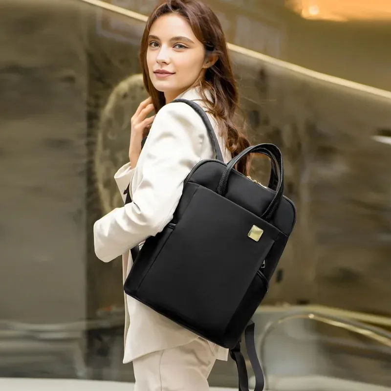 sac à dos en tissu oxford pour femmes, grande capacité, léger, idéal pour les trajets professionnels, le rangement d'ordinateurs portables pour étudiants, les voyages et l'utilisation en extérieur