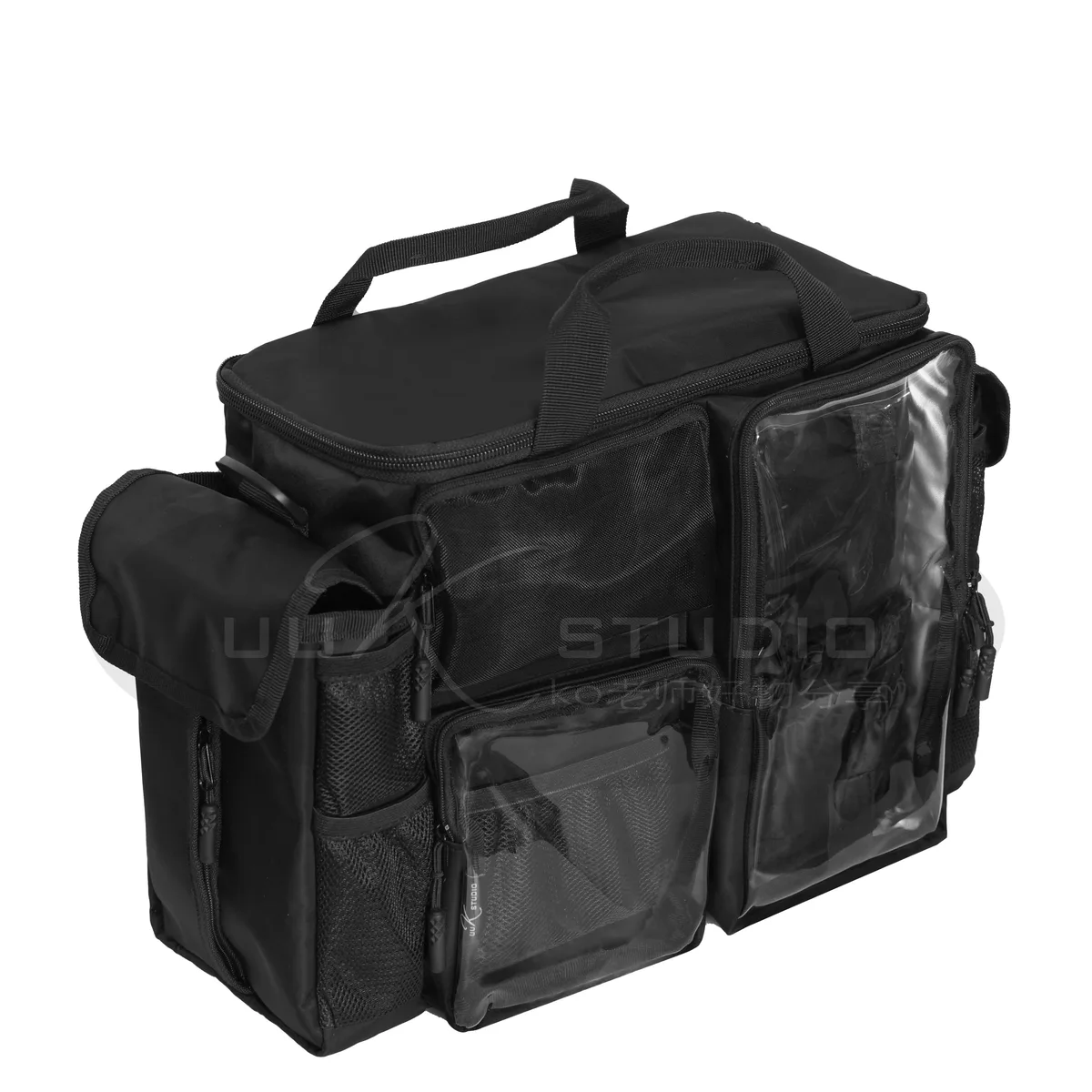 grand sac de maquillage pour artistes, organisateur de retouche professionnel sur site, sac de rangement d'insertion cosmétique