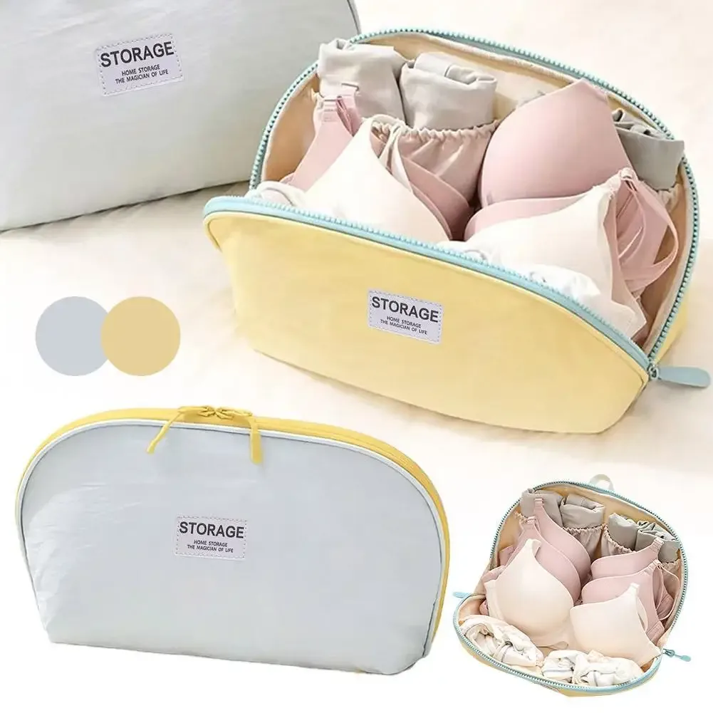Sac de rangement de voyage grande capacité, pochette portable pour sous-vêtements, sac de tri multicouche pour soutien-gorge, chaussettes et organisation des voyages quotidiens