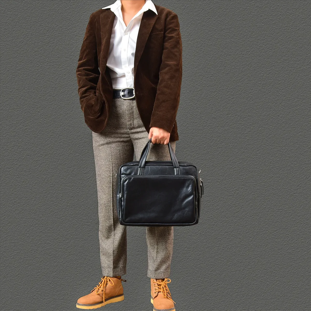 pndme affaires simple haute qualité en cuir véritable hommes porte-documents noir voyage en plein air travail luxe doux en cuir de vache sac à main