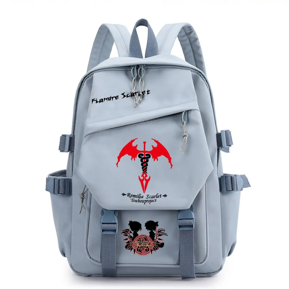 sac à dos touhou project sac à dos de voyage de grande capacité pour étudiants, imprimé dessin animé hakurei reimu kirisame marisa
