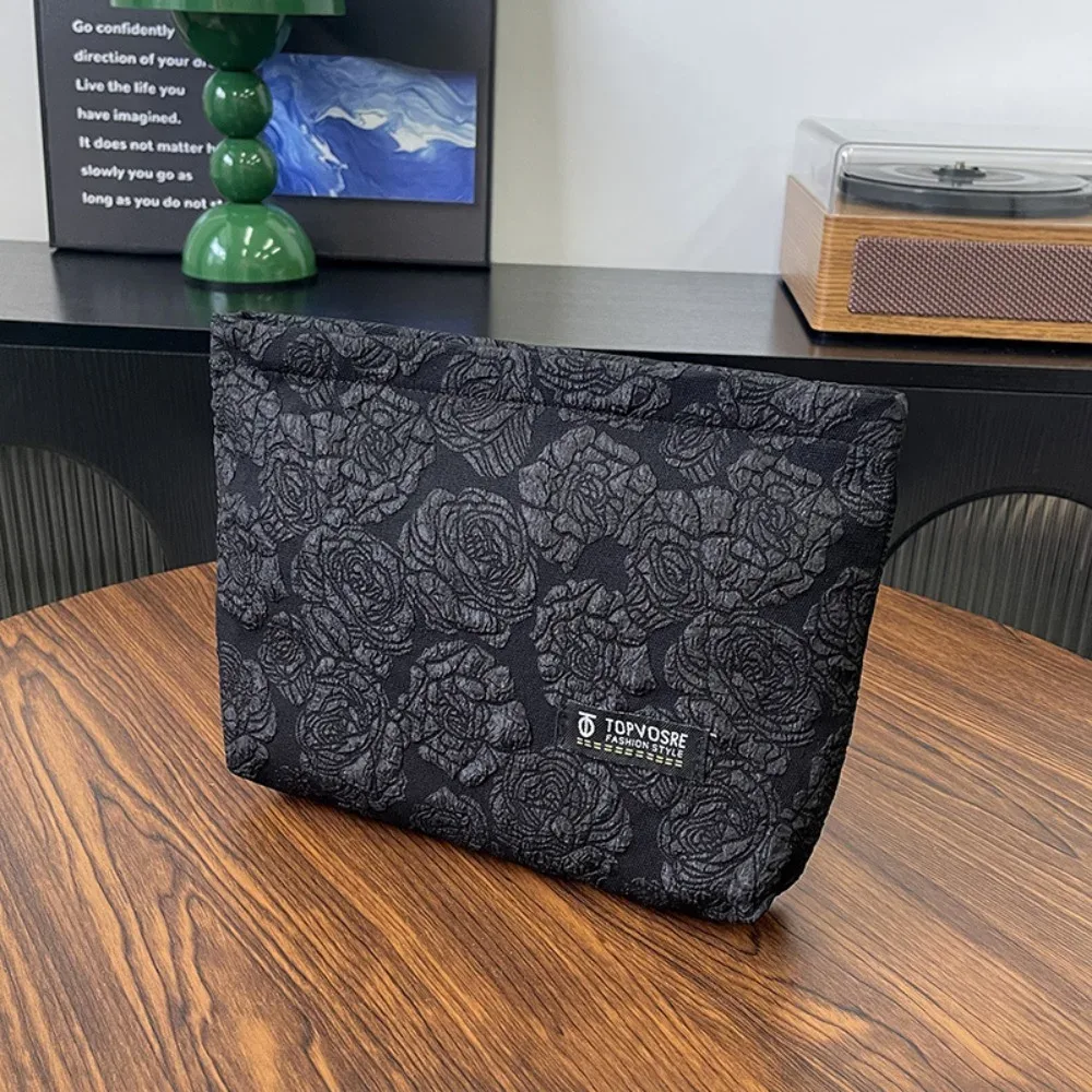 nouveau sac de maquillage à fleurs fermeture éclair grande capacité cosmétique toilette pochette de voyage sac à main de rangement organisateur femmes
