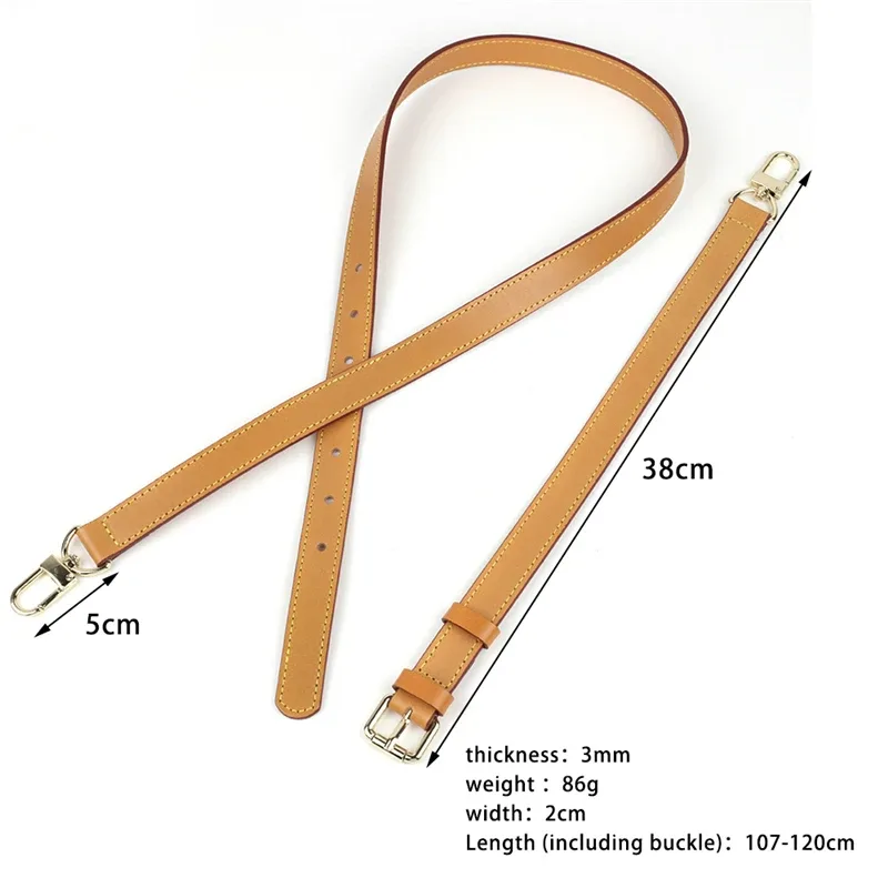 sangle de sac à bandoulière en cuir de vache de luxe, longue sangle réglable en cuir véritable, couleur noir beige, accessoires de ceinture pour sac féminin