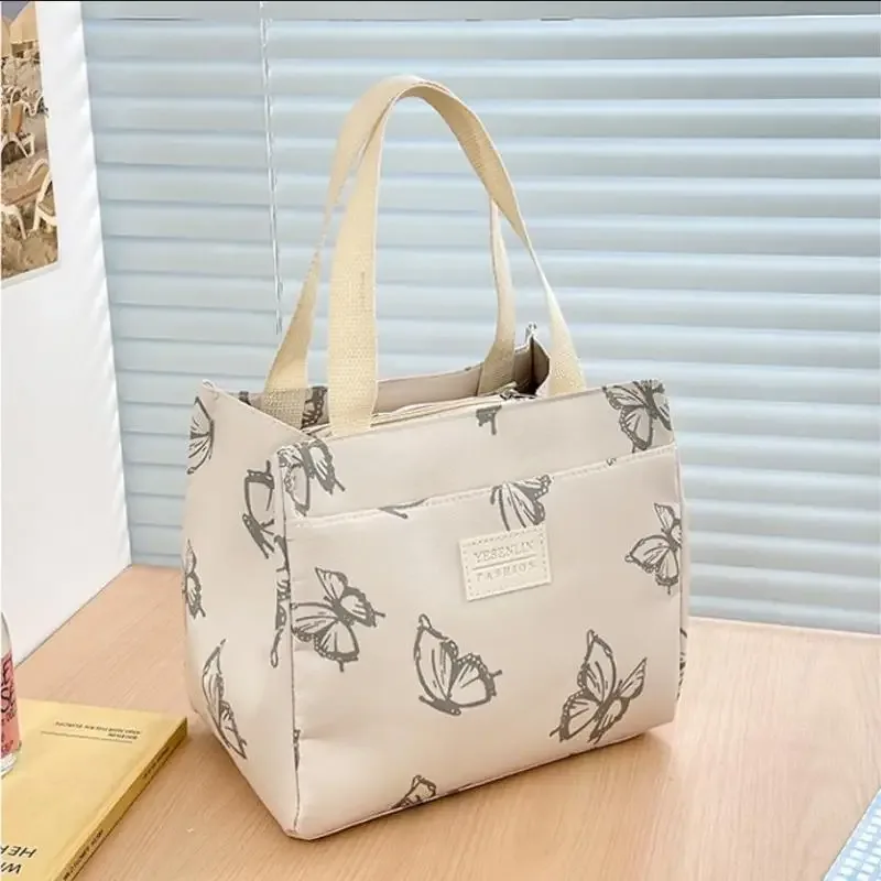 sac à main polyvalent imprimé papillon, sac fourre-tout pour le bureau, les voyages, les pique-niques et les déjeuners