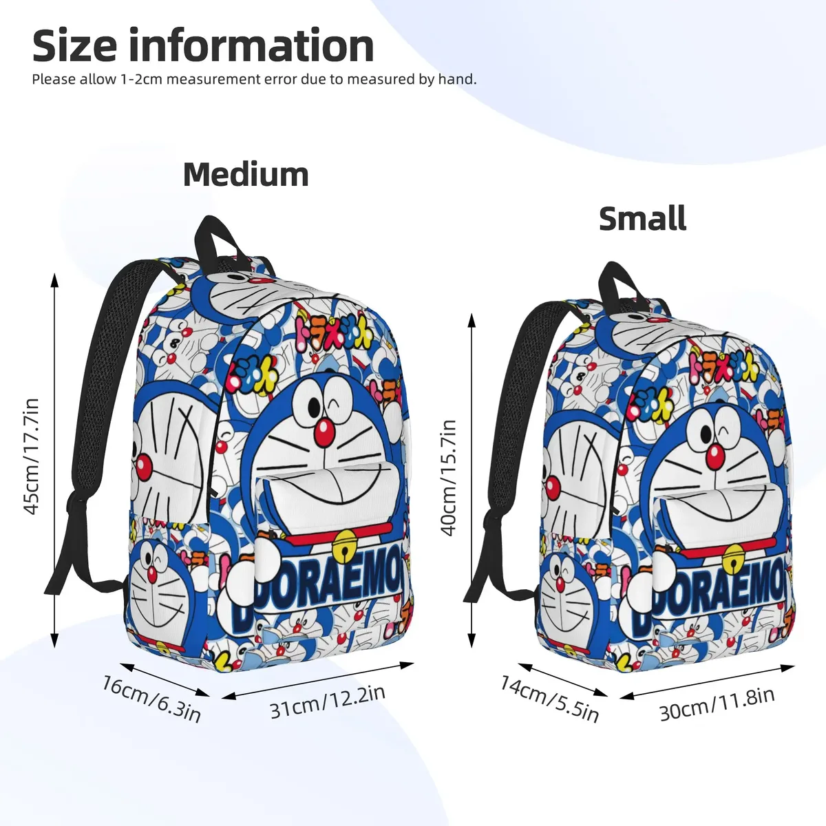 sac à dos doraemon pour adolescents, sac à dos durable pour étudiants et professionnels, sac à bandoulière pour ordinateur portable pour hommes et femmes