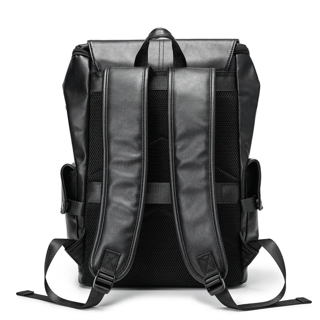 sac à dos de chargement usb en cuir de luxe pour hommes, sac à dos pour ordinateur portable de 14 pouces, sac à dos de voyage de grande capacité, haute qualité