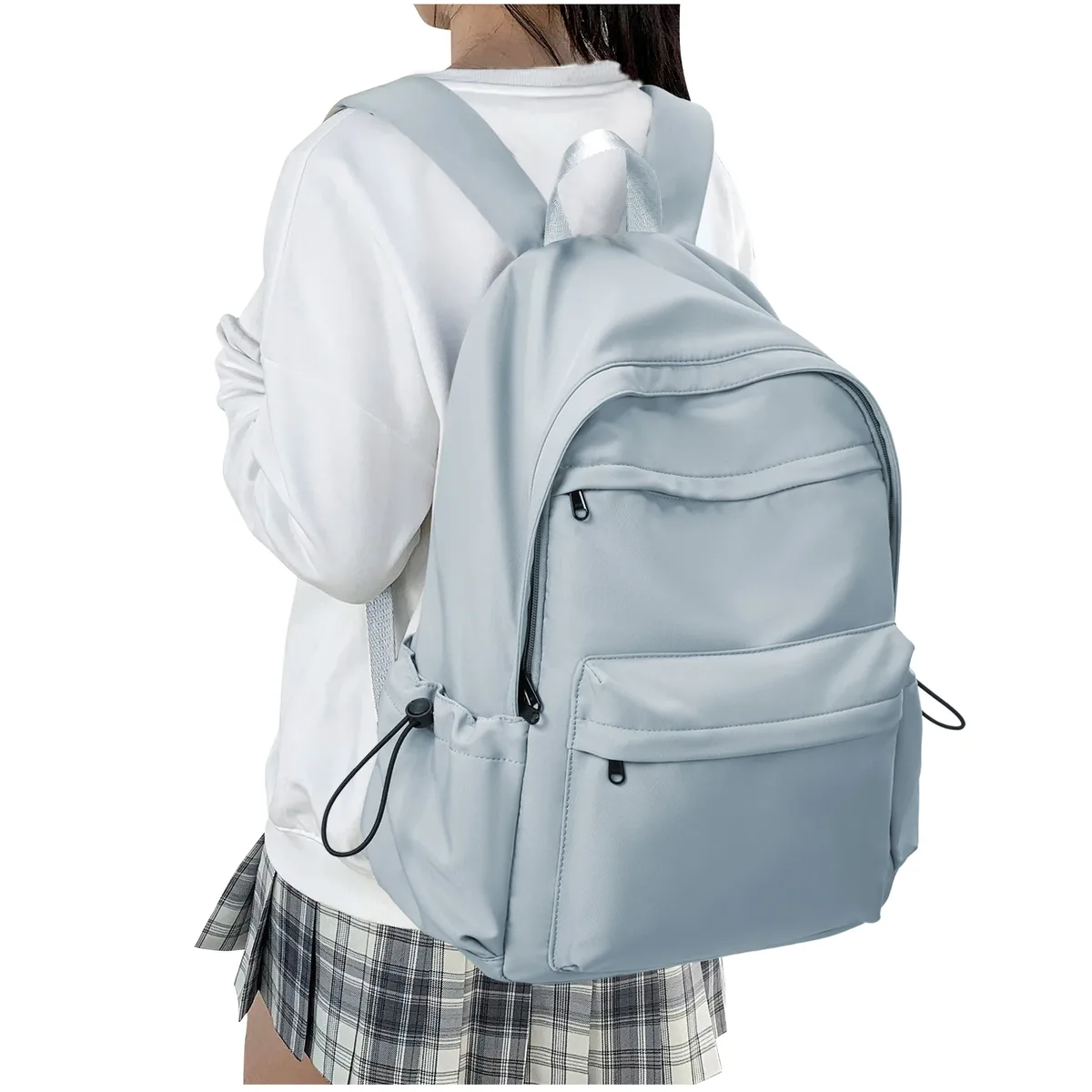 sac à dos décontracté universitaire, grande capacité, léger, pour lycéens, pour adolescents, convient pour ordinateur portable de 14 pouces