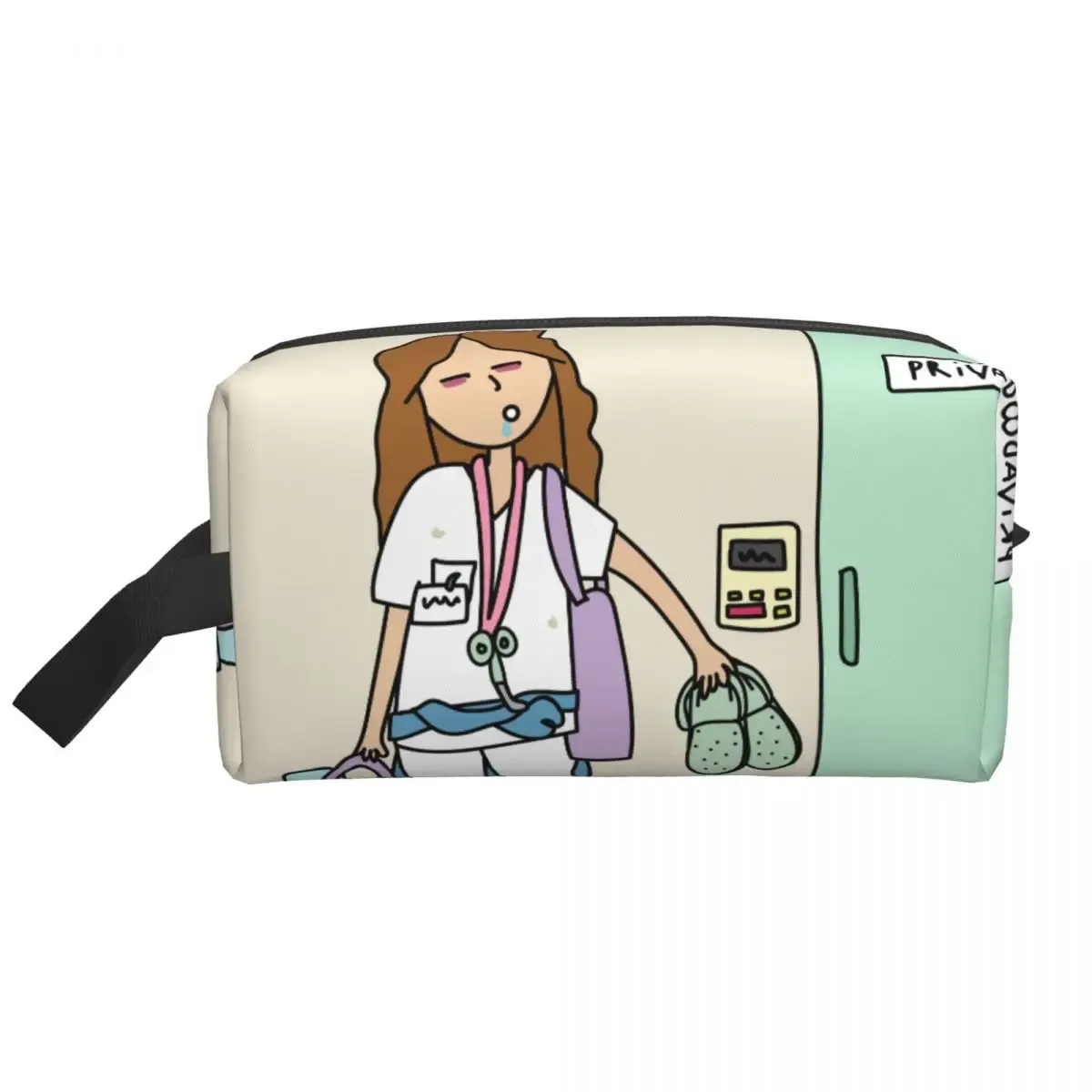 grands sacs à cosmétiques pour médecin et infirmière, trousse de maquillage, accessoires pour femmes, pochette de maquillage pour bourse résistante à l'eau