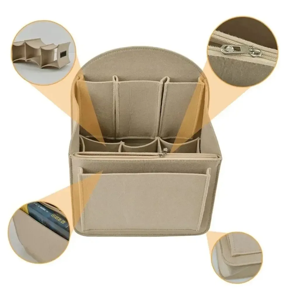 sac à dos portable 1 pièce, petit sac d'insertion, sacs cosmétiques, organisateur de maquillage, séparateur de sac de voyage, sac à bandoulière, compatible avec divers sacs