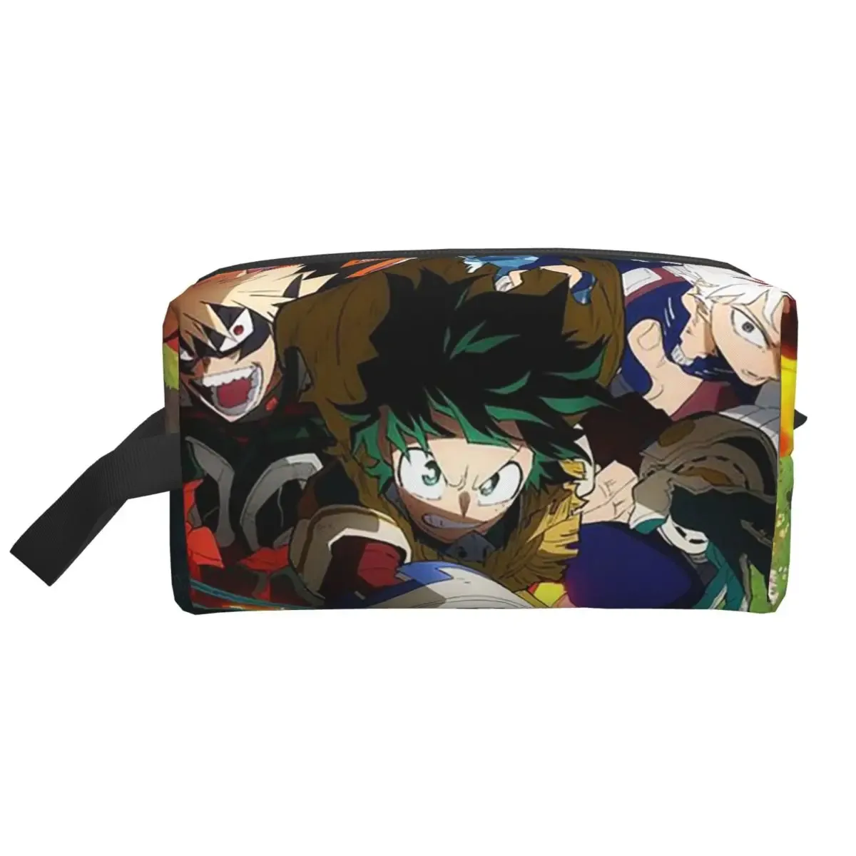 my hero academia – trousse de maquillage, organisateur de cosmétiques, trousse de toilette, trousse à cosmétiques pour femmes, trousse de beauté de voyage, trousse à crayons
