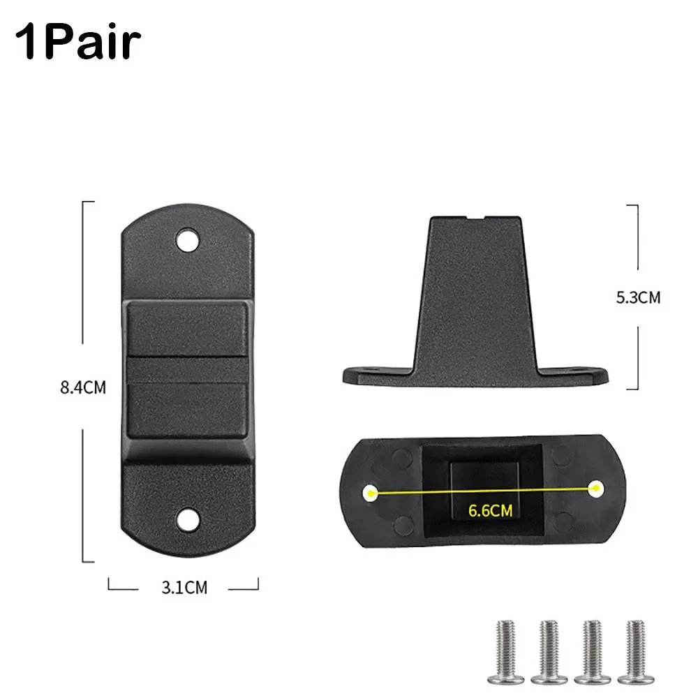 coussinets de pieds de bagages en plastique noirs avec vis, support inférieur de bagages, support inférieur de bagages, toutes les valises