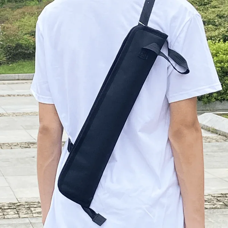 sac de rangement portable pour baguettes de batterie en tissu oxford, avec sangle d'épaule réglable, léger et facile à transporter pour les instruments de percussion