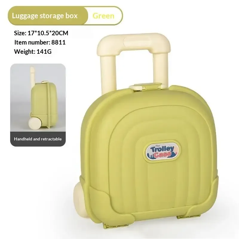 mini valise à roulettes mignonne pour enfants, coque épaisse durable, grande capacité pour le voyage des enfants, le rangement des jouets, des collations et des articles quotidien