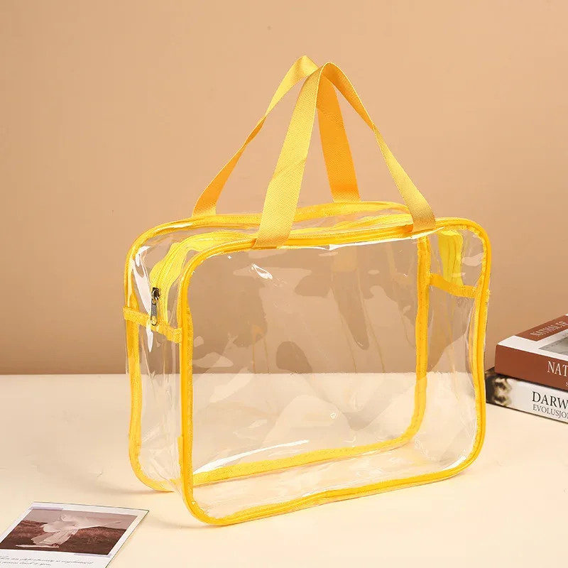 sacs de rangement transparents en pvc personnalisés avec logo imprimé, grands sacs de rangement pour jouets, sacs réutilisables transparents, sacs de voyage imperméables