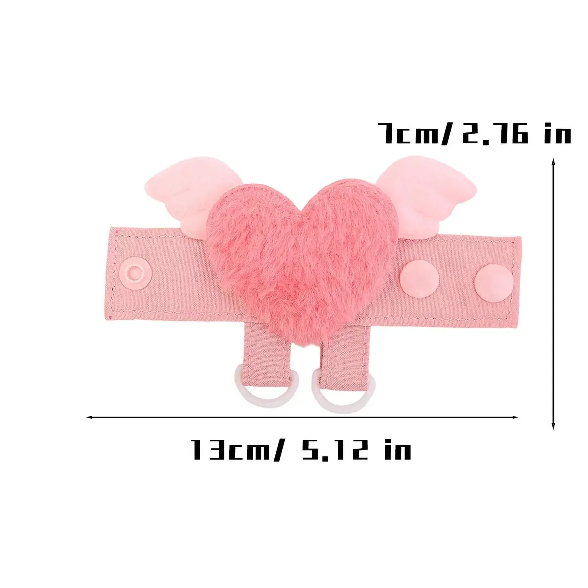 accessoire de sac pour filles : crochet d'extension y2k mignon pour sac, avec poupée en peluche, étoile, cœur, ailes d'ange, protection anti-chute pour sac à dos, 12 pièces