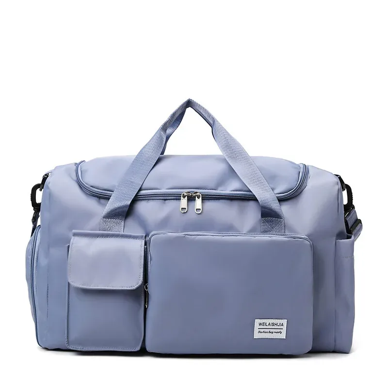 sac de voyage de grande capacité, sac à main portable à fermeture éclair pour le sport, sac de nuit multifonctionnel unisexe pour le 03