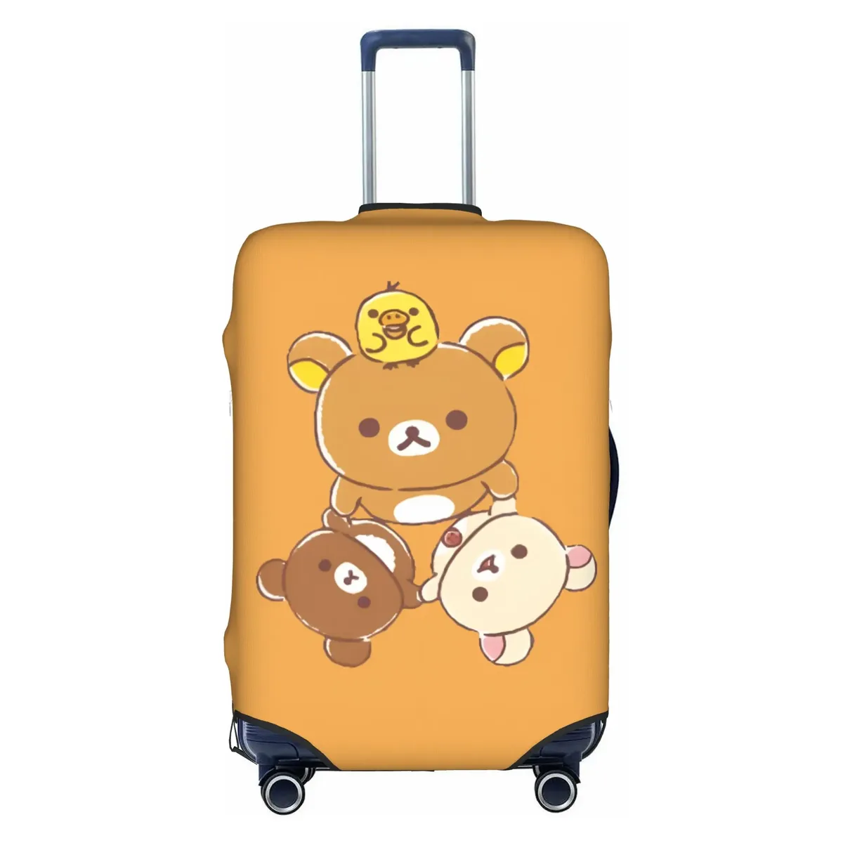 housse de valise personnalisée r-rilakkumas, housse de protection lavable pour bagages, motif ours de dessin animé mignon, pour 18-32 pouces