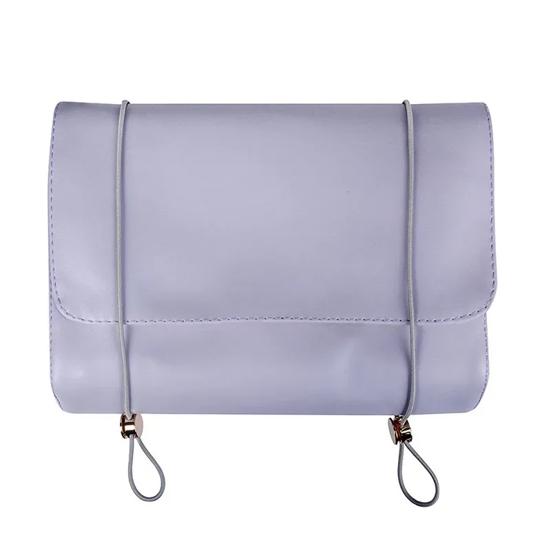 sac à cosmétiques en cuir pu avec lettres personnalisées, sac de rangement pour pinceaux de maquillage de voyage, sac de lavage quatre en un détachable, pratique à la mode