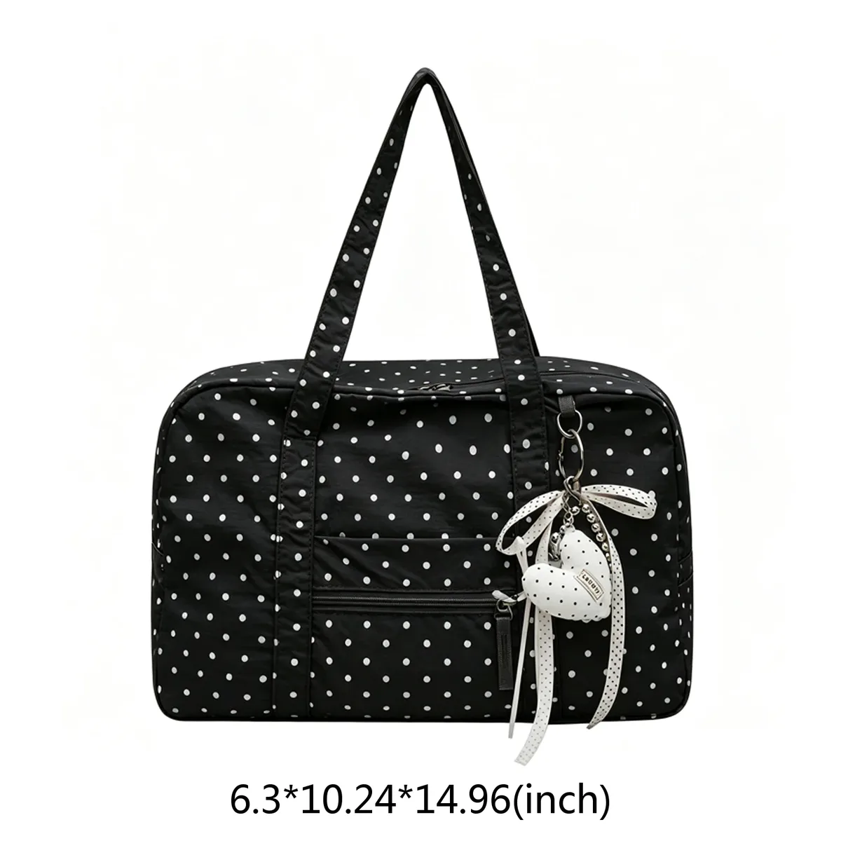sac fourre-tout à pois pour femme, grande capacité, léger, sac de voyage décontracté, pochette à main, sac à main pour les sorties, le shopping et les voyages