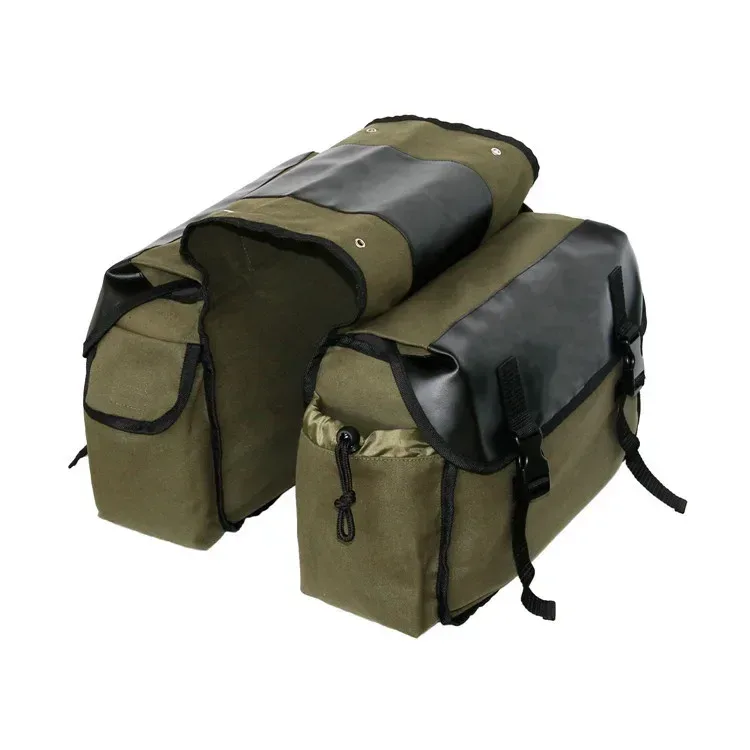 2026 sac de vélo 50l nylon vélo support arrière coffre vélo bagages siège arrière sacoche réfléchissant cyclisme stockage vélo accessoires