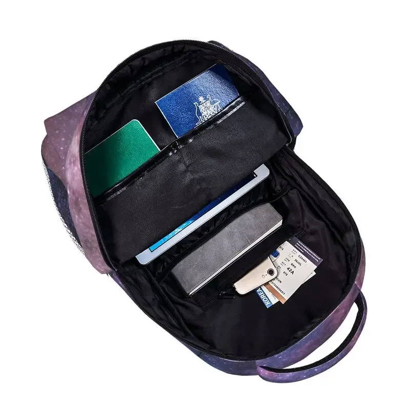 sac à dos blue galaxy starry stars pour adolescents, sac à dos pour filles et garçons, sac de voyage pour ordinateur portable, espace, lycée