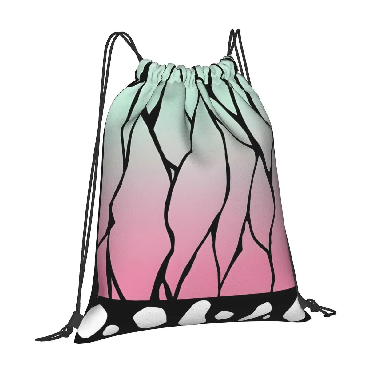 Sac à dos avec cordon de serrage imprimé Shinobu Kocho Cloak Demon Slayer, sac de rangement pour hommes et femmes, sac de voyage pour adolescents, 1 pièce