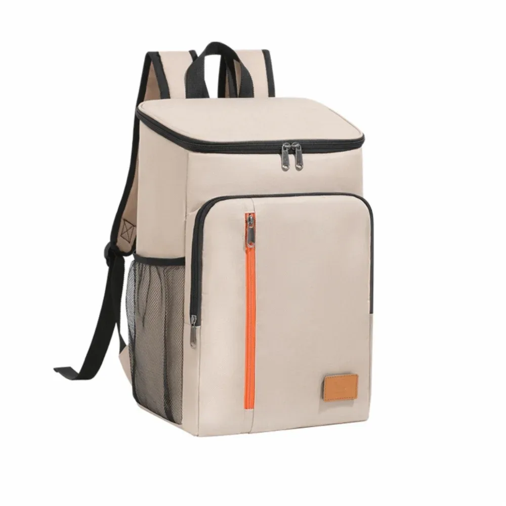 sac à dos isotherme double épaule, épais, portable, pour repas, en tissu oxford, grande capacité, sac isotherme tendance